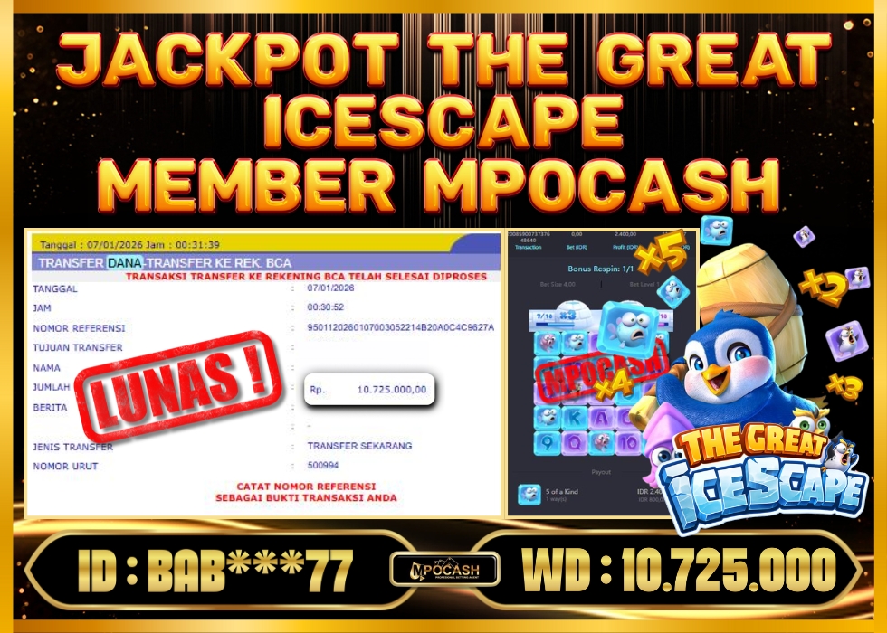 MPOCASH JACKPOT THE GREAT ICESCAPE